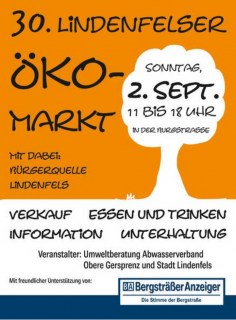 30. Lindenfelser Öko-Markt am 02.09.2018