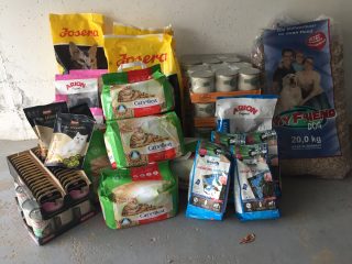 Tolle Spenden über Tierschutz-Shop erhalten!!