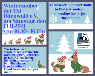 Unser Winterzauber am 13.11.2021 von 10.30 bis 16 Uhr in Fürth-Krumbach