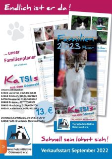 Unser Familienplaner "KaTSIs aus dem Odenwald" für 2023 ist verfügbar